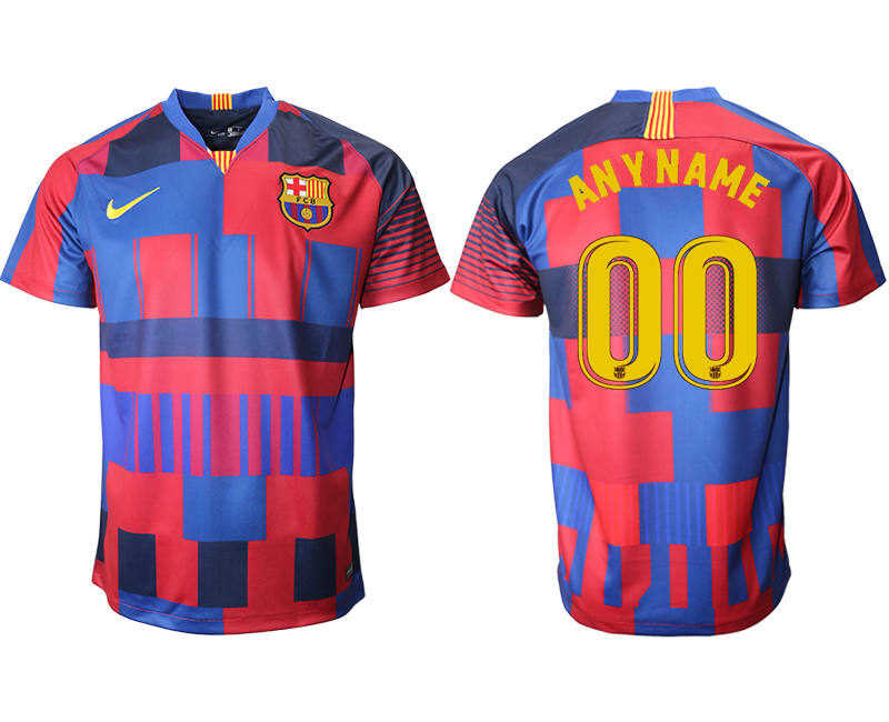 Men 2018_2019 club Barcelona 20th Anniversary Stadium Shirt Customized  soccer jerseys